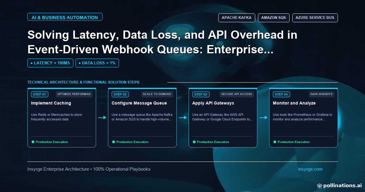 Streamline Your Event-Driven Webhook Queues: A Modern Enterprise Architecture Playbook for Reduced Latency, Data Loss, and API Overhead