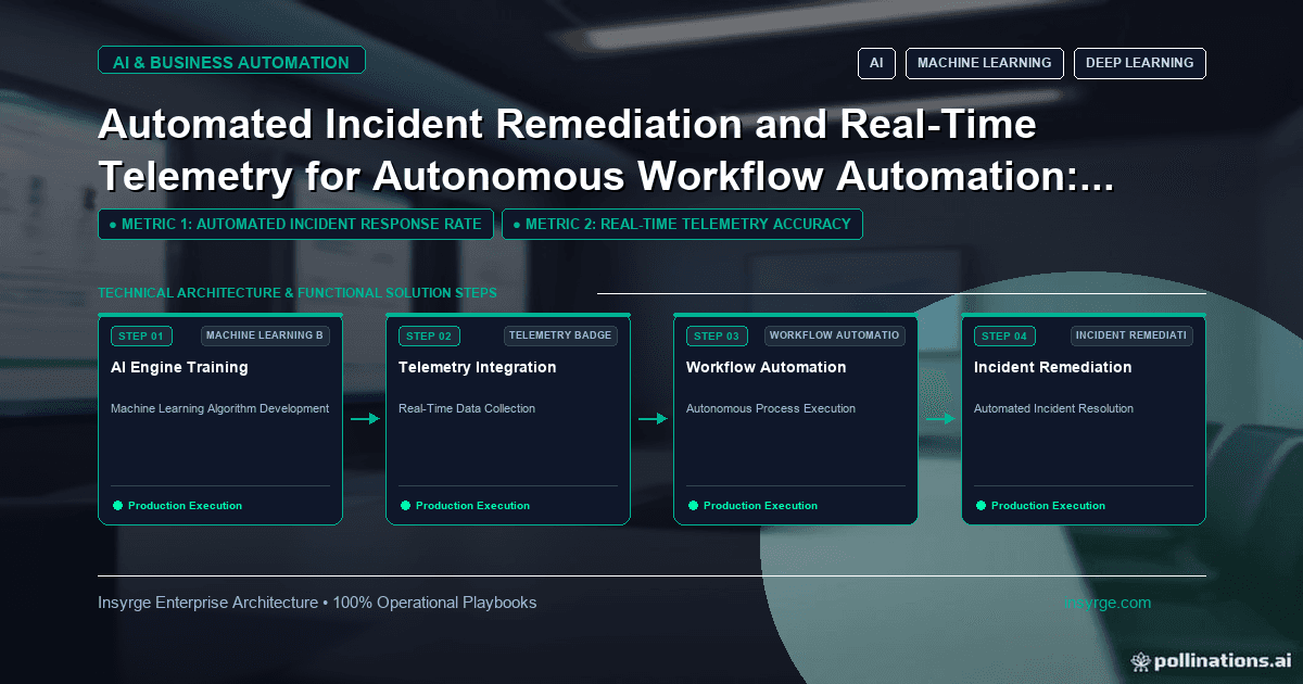 Optimize Business Processes with Automated Incident Remediation and Real-Time Telemetry: A Comprehensive Enterprise Architecture Playbook for Mid-Market IT