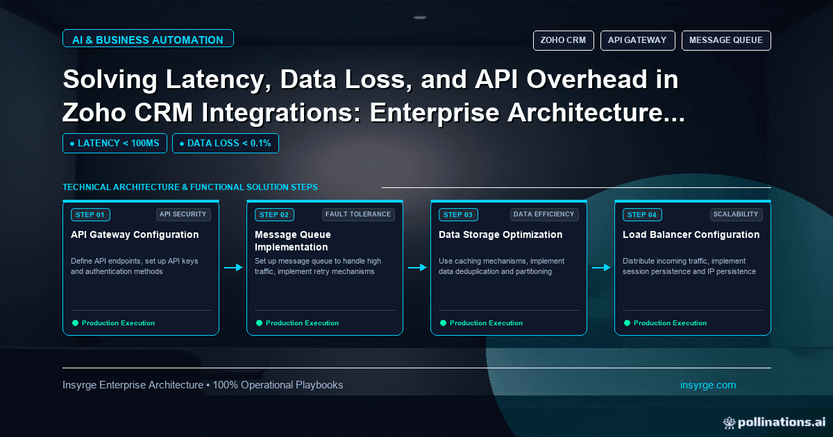 Streamline CRM Integration: Taming Latency, Data Loss, and API Overhead with Insyrge's Enterprise Architecture