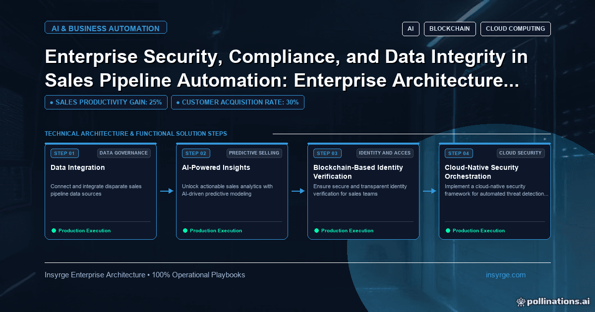 Streamline Your Sales Pipeline with Modern Enterprise Security, Compliance, and Data Integrity: Best Practices for Automation [2026]