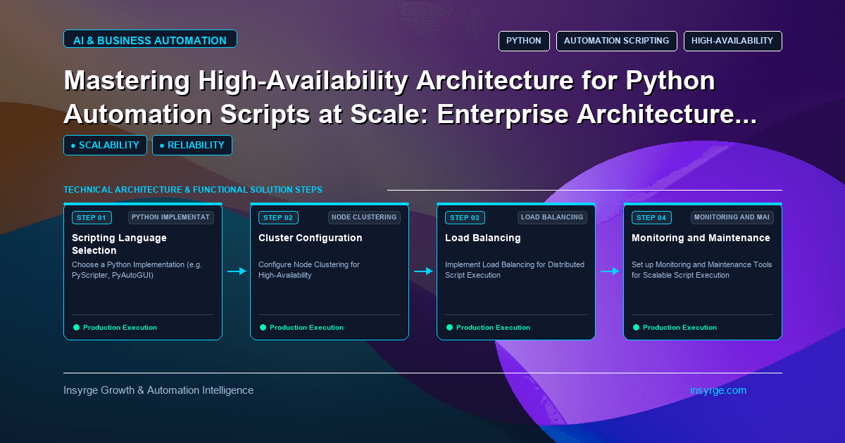 Scaling Enterprise AI Automation with High-Availability Architecture: A Comprehensive Guide for Mid-Market IT