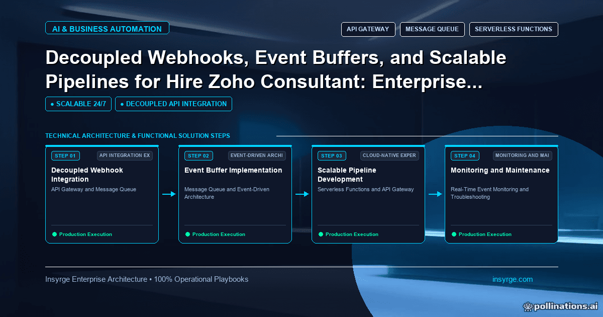 Streamline Your Zoho Enterprise with Decoupled Webhooks, Event Buffers, and Scalable Pipelines: An Enterprise Architecture Playbook: The Complete Enterprise Guide [2026]