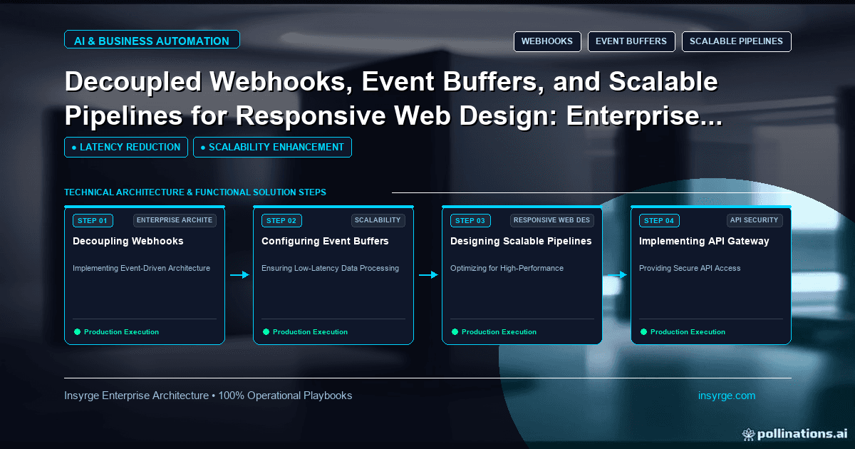 Decoupled Webhooks, Event Buffers, and Scalable Pipelines for Responsive Web Design: Enterprise Architecture Playbook [2026]