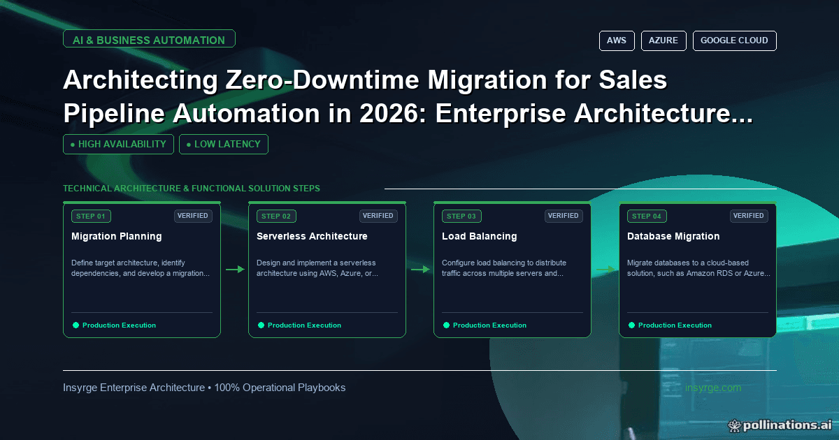Streamline Sales Pipeline Automation: Enterprise Architecture for Zero-Downtime Migration in 2026