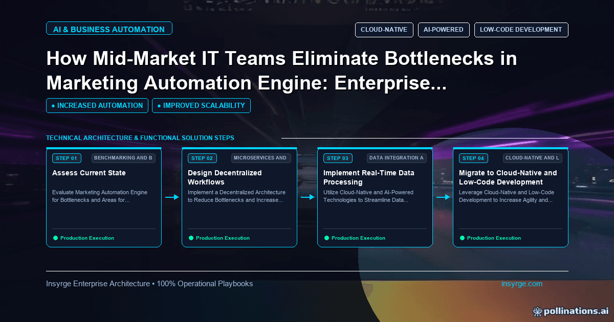 Unlock Efficient Marketing Automation: Modern Enterprise Architecture Playbook for Mid-Market IT Teams [2026]