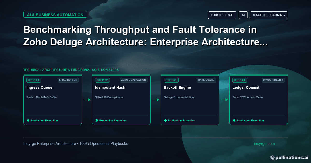 Maximizing Zoho Deluge Throughput and Fault Tolerance: A Scalable and Reliable Enterprise Architecture Blueprint