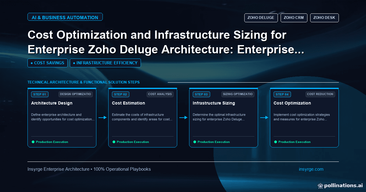 Maximizing Efficiency and Scalability: Enterprise Zoho Deluge Architecture Optimization and Infrastructure Sizing for Mid-Market Businesses