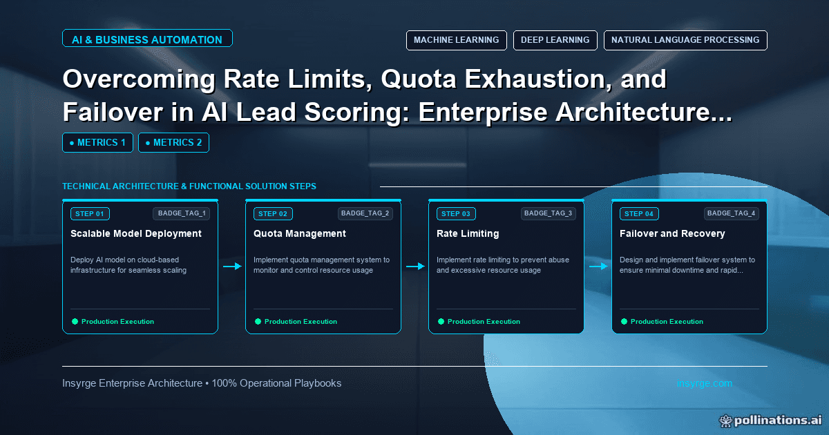 Optimizing AI Lead Scoring with Rate Limits, Quota Exhaustion, and Failover: A Comprehensive Enterprise Architecture Guide [2026]