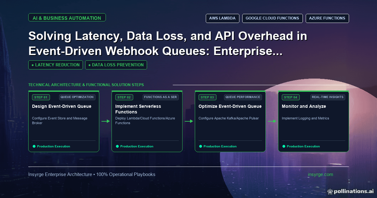 Streamline Event-Driven Webhook Queues for Enterprise Success: A Comprehensive Modern Architecture Playbook
