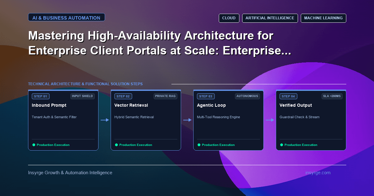 Mastering High-Availability Architecture for Enterprise Client Portals at Scale: A Comprehensive Enterprise Architecture Playbook [2026]