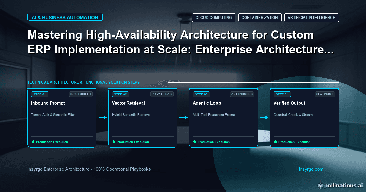 Mastering High-Availability Architecture for Custom ERP Implementation at Scale: Enterprise Architecture Playbook [2026]