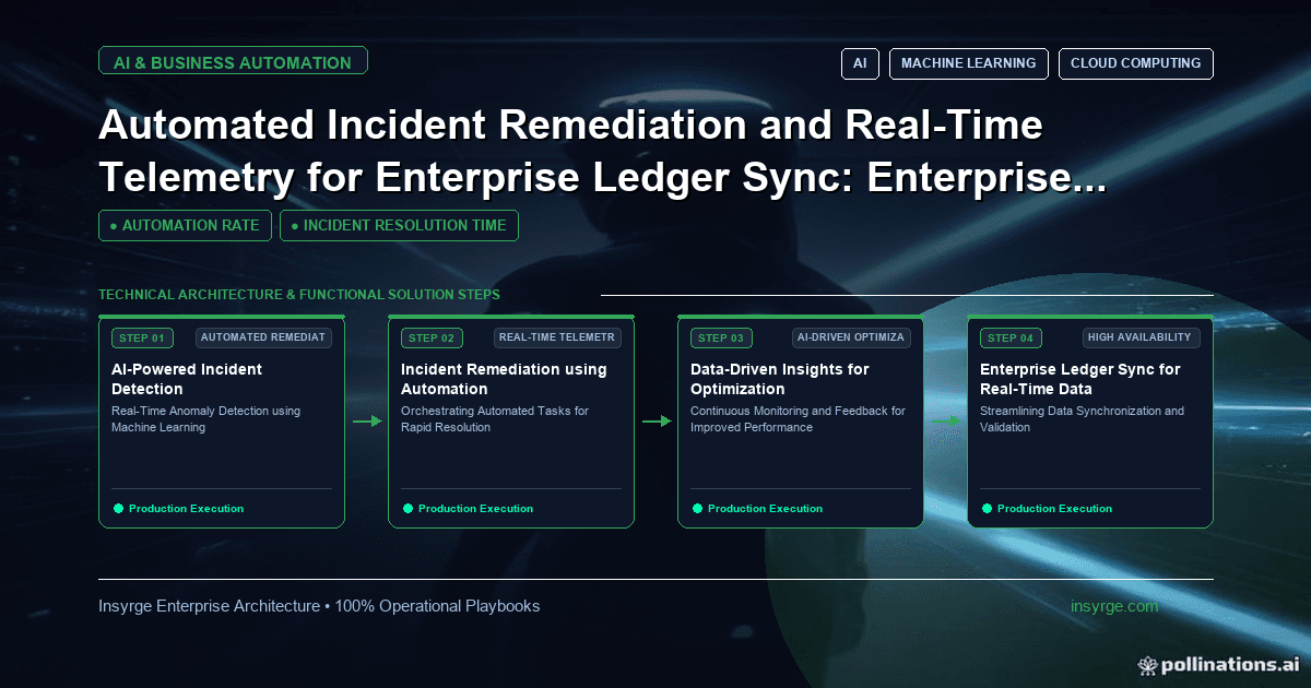 Mastering Automated Incident Remediation and Real-Time Telemetry for Enterprise Ledger Sync: A Comprehensive Guide for Mid-Market ERP Systems
