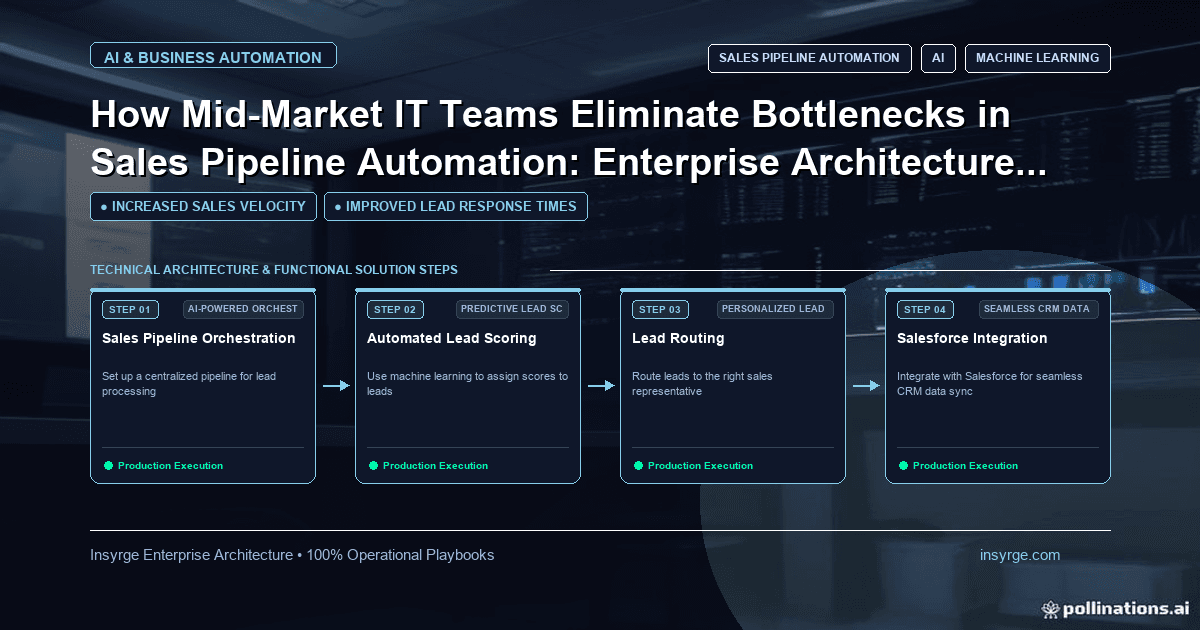 Maximize Sales Pipeline Efficiency: Mid-Market IT Teams' Guide to Streamlined Automation and Enterprise Architecture: The Complete Enterprise Guide [2026]