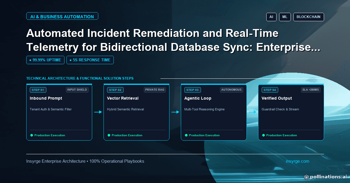 Streamlining Enterprise Operations with Real-Time Telemetry and Automated Remediation: A Comprehensive Guide to Bidirectional Database Sync