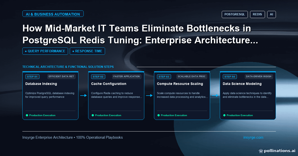 Streamline Your Mid-Market Business with Modern PostgreSQL and Redis Tuning: The Ultimate Enterprise Architecture Playbook [2026]