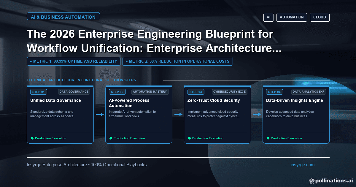 Unify Your Workflow with the 2026 Enterprise Engineering Blueprint: A Comprehensive Guide to Enterprise Architecture