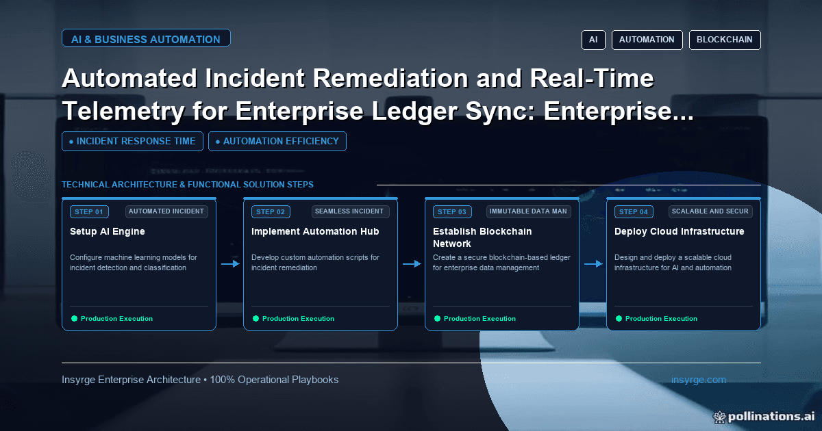 Streamline Enterprise Ledger Sync with Automated Incident Remediation and Real-Time Telemetry: A Comprehensive Playbook for Mid-Market ERP Systems