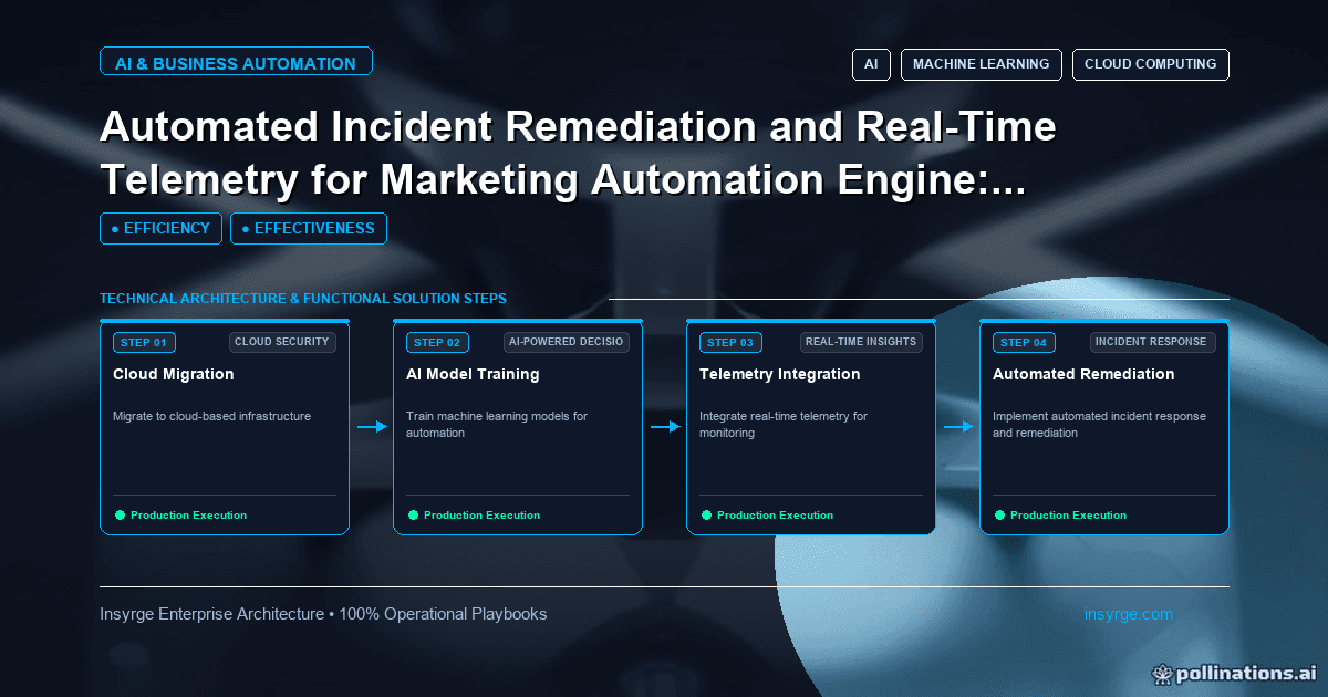 Optimizing Mid-Market Marketing Operations with Real-Time Telemetry and Automated Incident Remediation: A Comprehensive Enterprise Architecture Guide