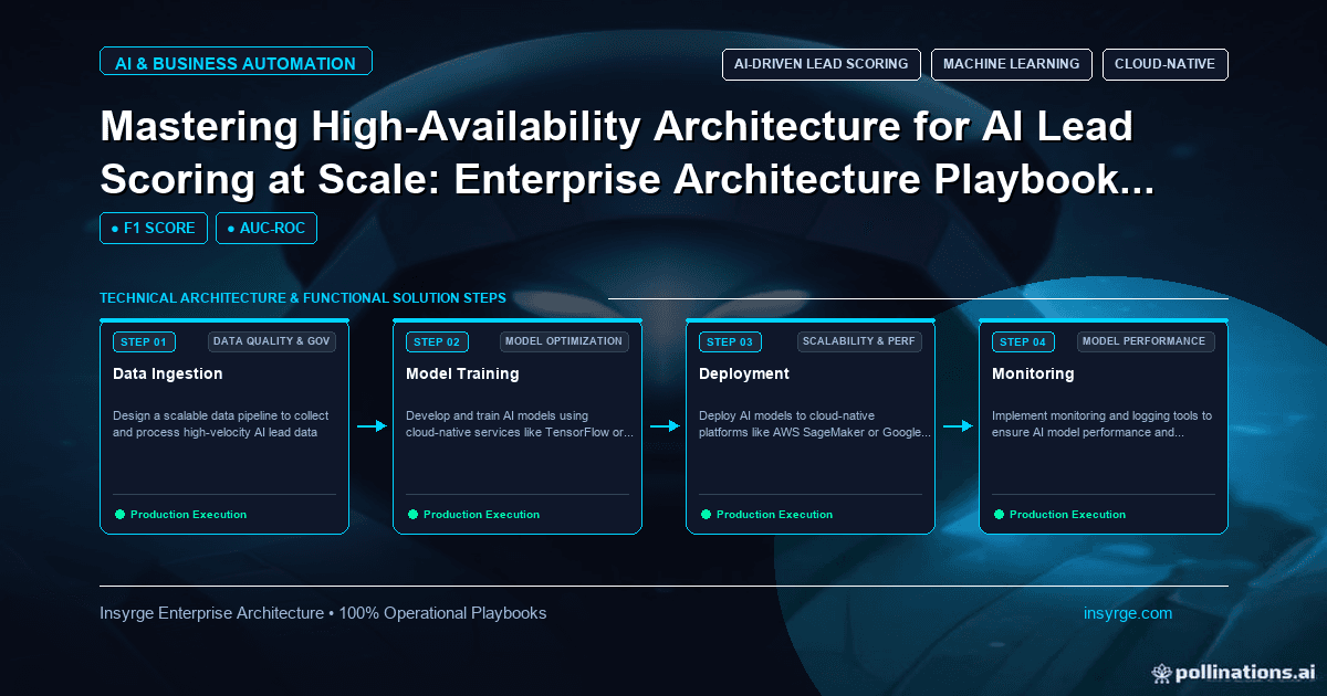 Maximizing High-Availability AI Lead Scoring at Scale: A Comprehensive Enterprise Architecture Guide for 2026