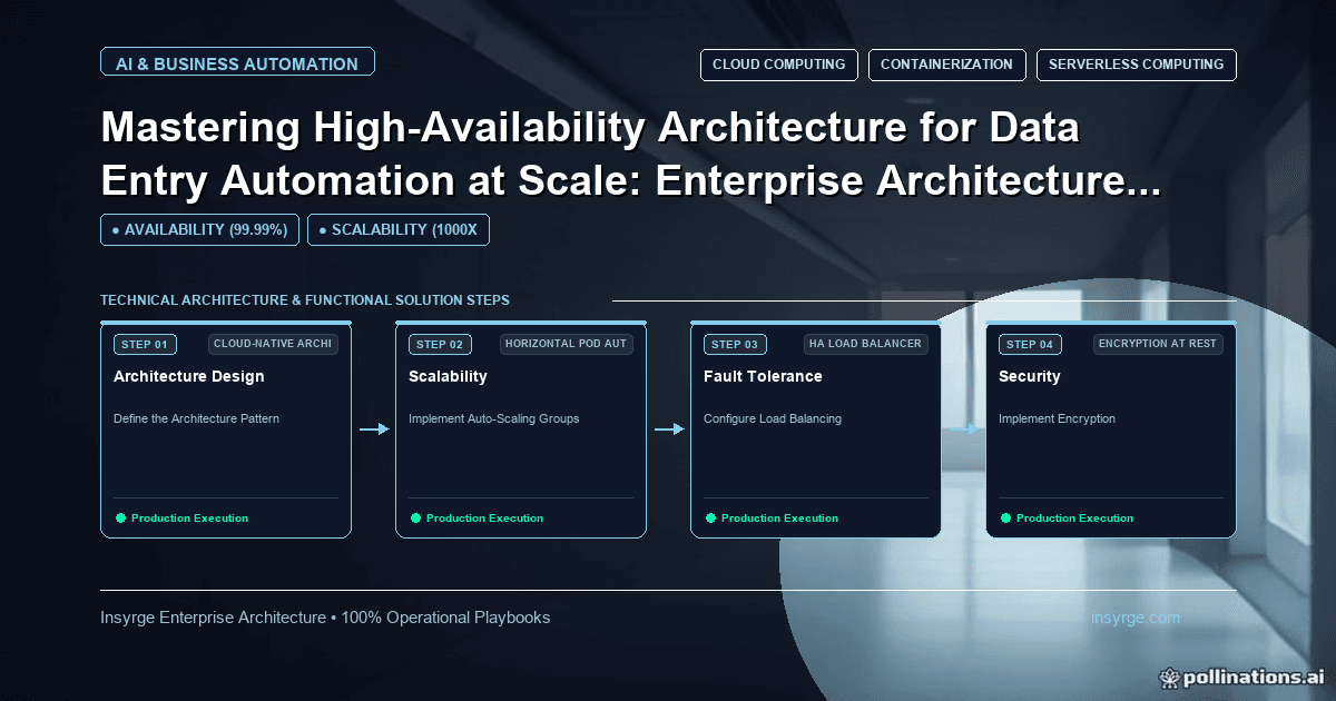 Streamline Enterprise Operations with High-Availability Data Entry Automation: Expert AI Automation Consulting for Mid-Market IT